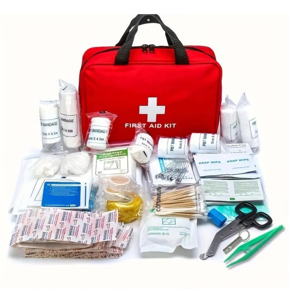 173pcs Large First Aid Kit: Portable Bag For Outdoor Hunting, Hiking, Camping And More - Including Emergency Supplies! - Outdoor Boys outdoorboys