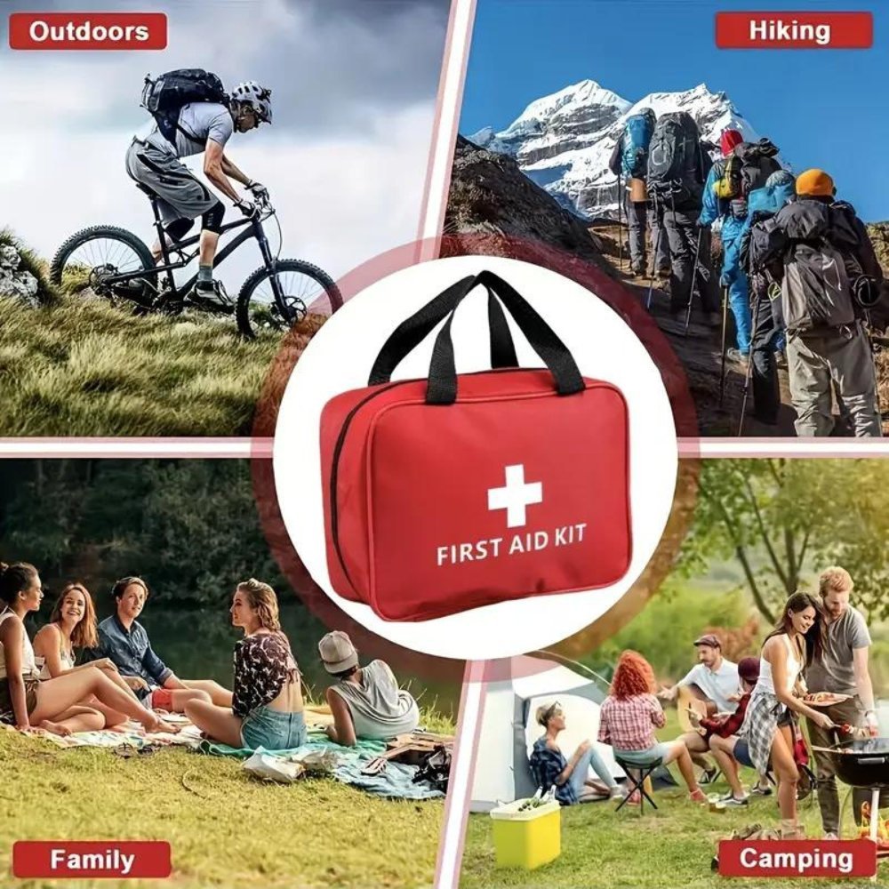 173pcs Large First Aid Kit: Portable Bag For Outdoor Hunting, Hiking, Camping And More - Including Emergency Supplies! - Outdoor Boys outdoorboys