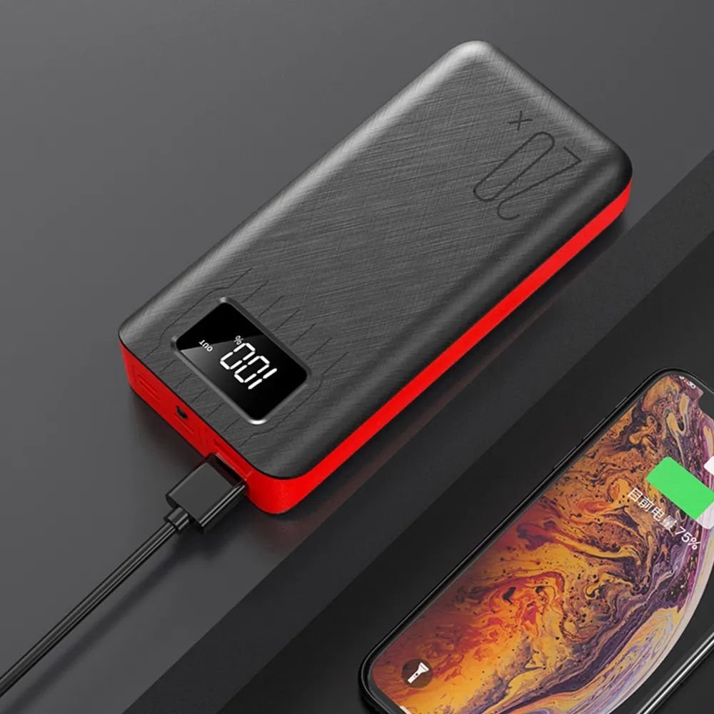 20000mAh External Battery Power Bank Dual USB With LED Flashlight - Outdoor Boys outdoorboys