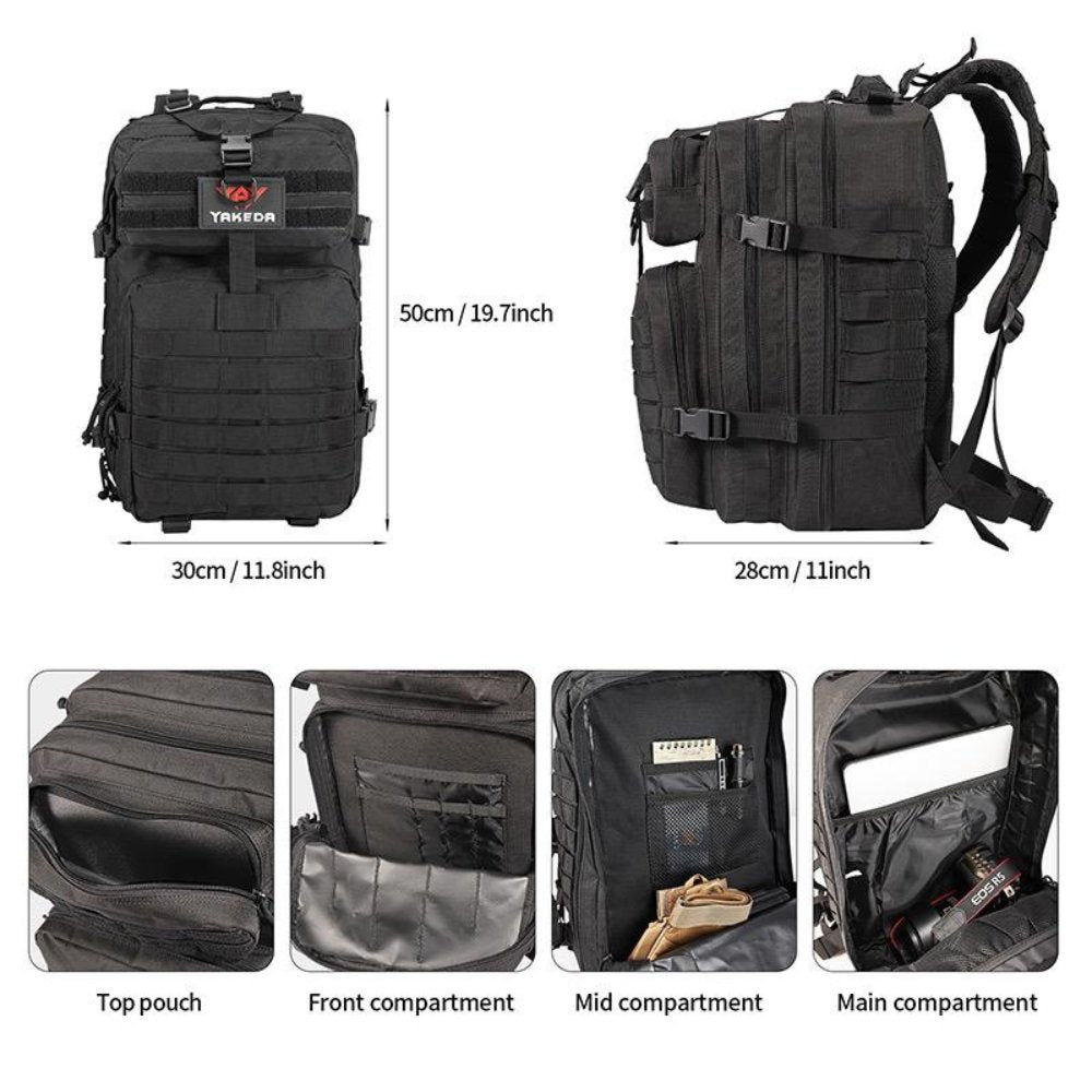 42L Tactical Backpack Bag with USA Patch - Outdoor Boys outdoorboys