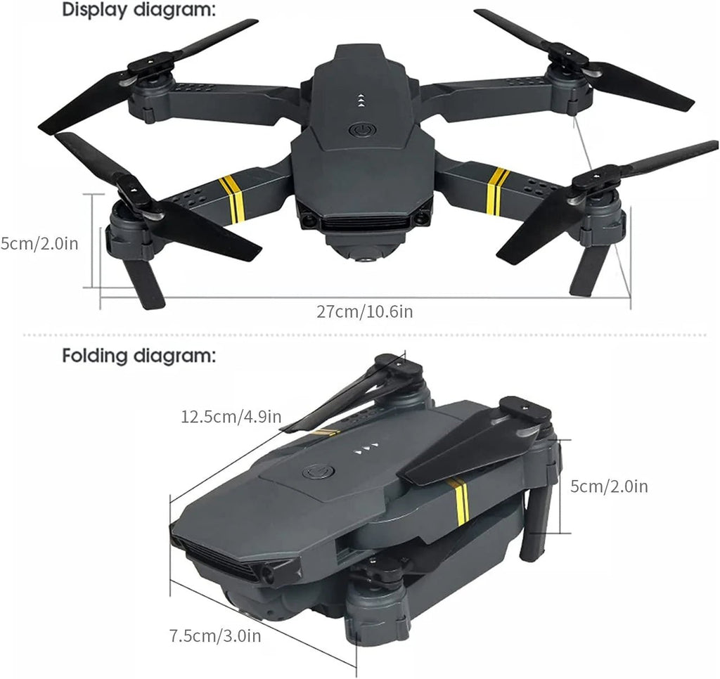 4K HD Dual Camera RC FPV WiFi Portable Wide Angle Foldable Quadcopter Drone - Outdoor Boys outdoorboys
