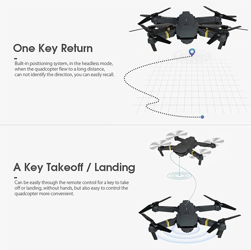 4K HD Dual Camera RC FPV WiFi Portable Wide Angle Foldable Quadcopter Drone - Outdoor Boys outdoorboys