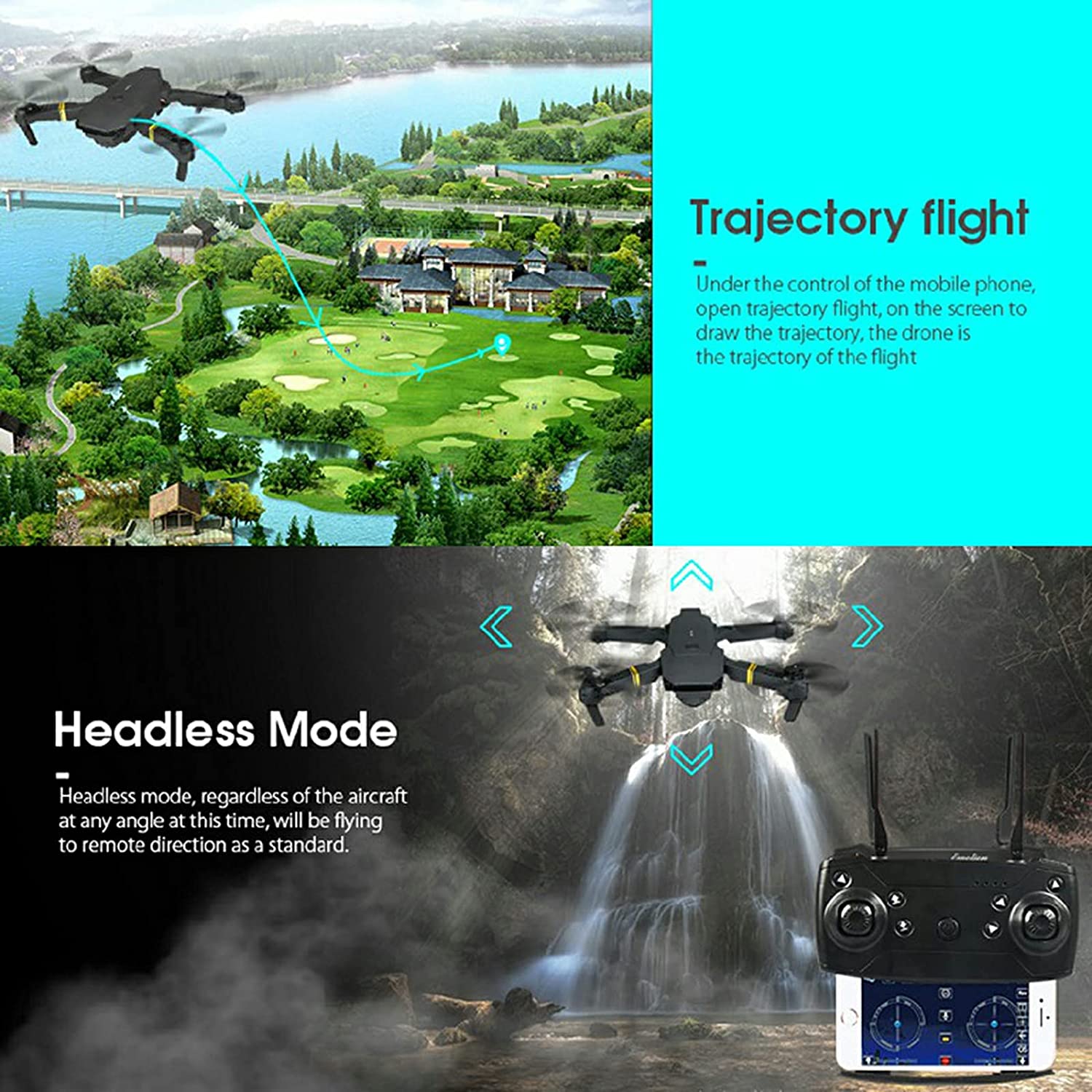 4K HD Dual Camera RC FPV WiFi Portable Wide Angle Foldable Quadcopter Drone - Outdoor Boys outdoorboys
