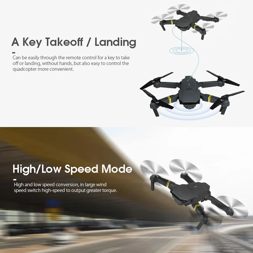 4K HD Dual Camera RC FPV WiFi Portable Wide Angle Foldable Quadcopter Drone - Outdoor Boys outdoorboys