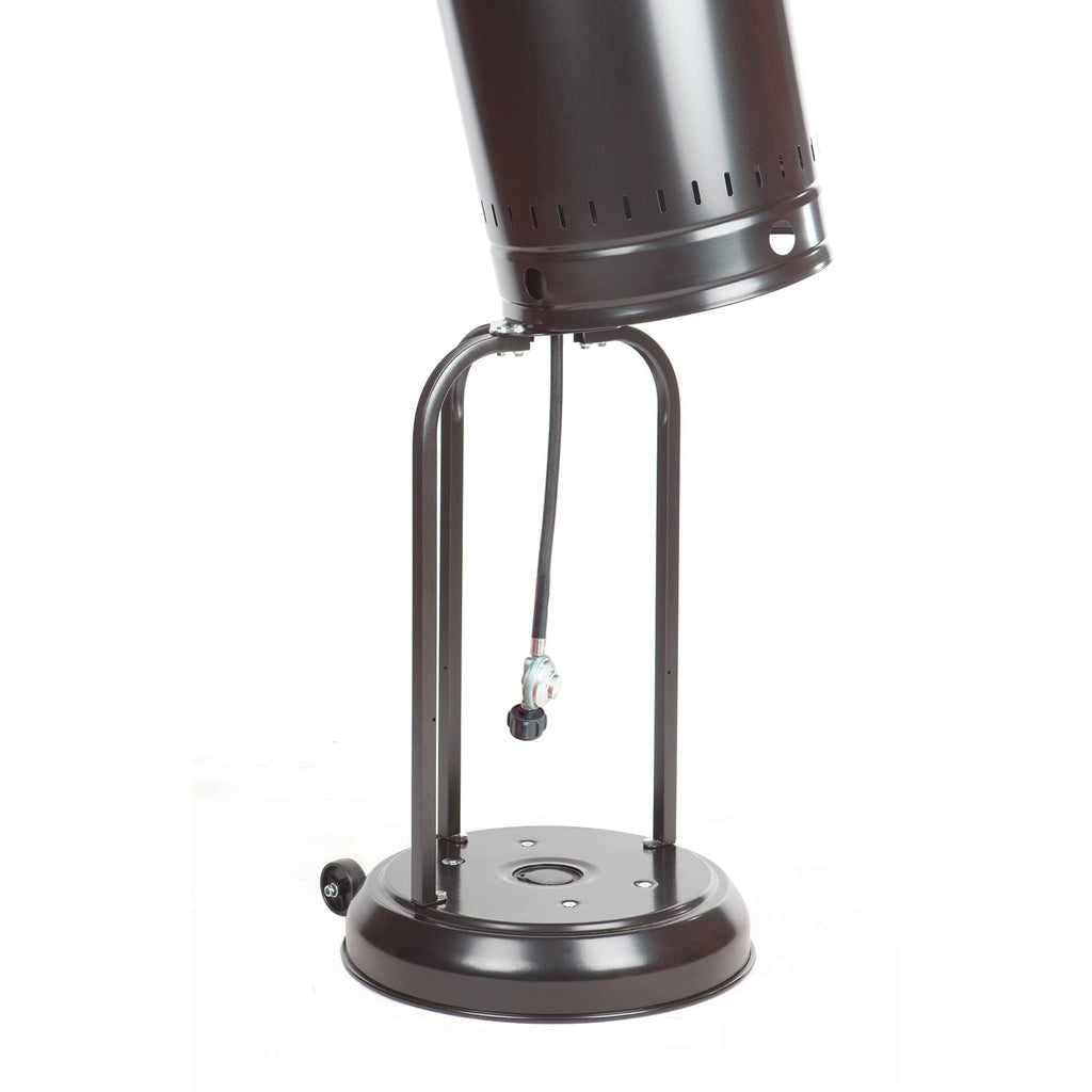 Amazon Basics 46,000 BTU Outdoor Propane Patio Heater with Wheels, Commercial & Residential, Slate Gray, with Water Tank, 32.1 x 32.1 x 91.3 inches (LxWxH) - Outdoor Boys outdoorboys
